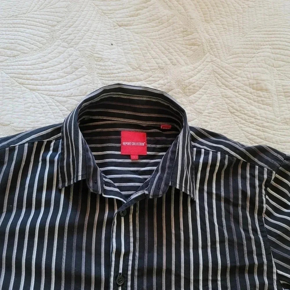 Report Collection Mens Button Down Long Sleeve Str - Picture 7 of 7